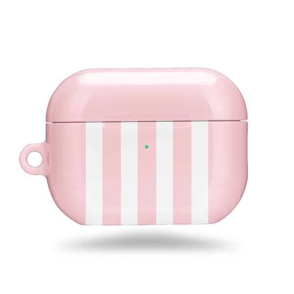 淺粉紅色直紋 | 客製化 AirPods Pro 2 耳機保護套