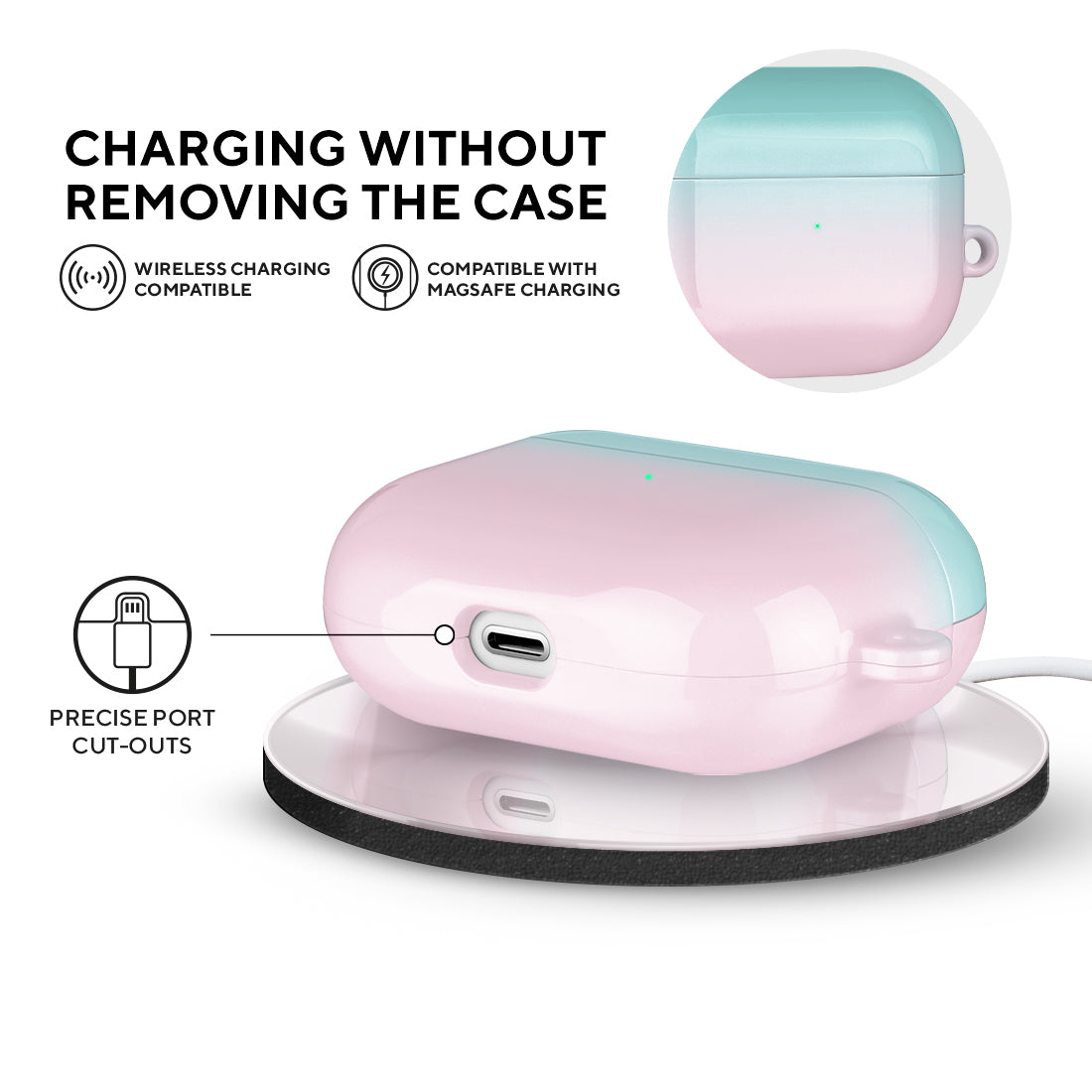 Blue Pink Pastel | Custom AirPods 3 Case