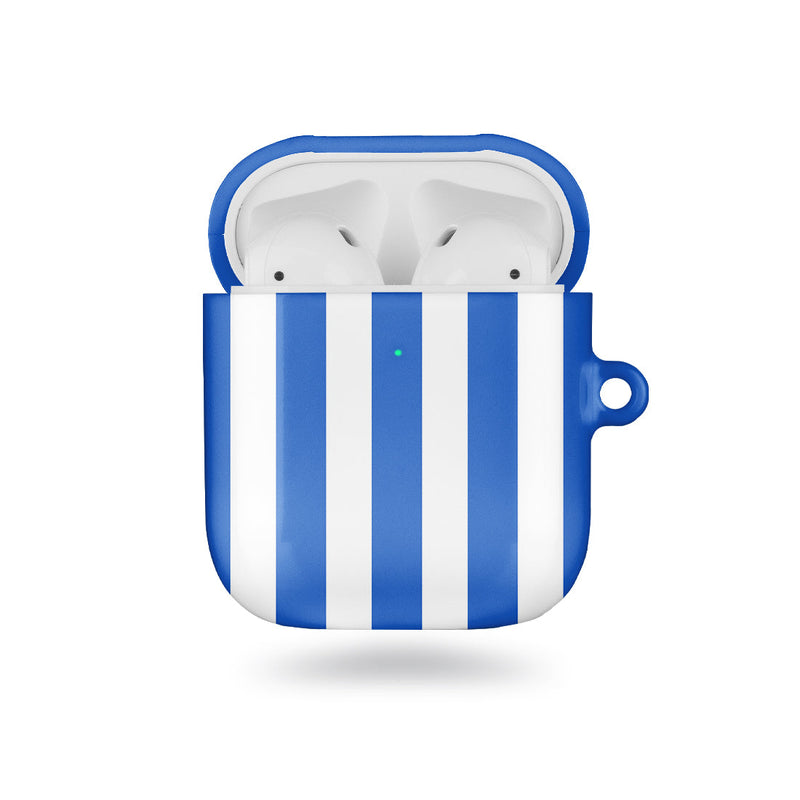 藍色直紋 AirPods 保護殼