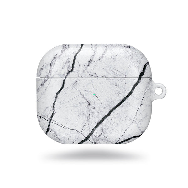 經典白色雲石紋 | 客製化 AirPods 3 保護殼
