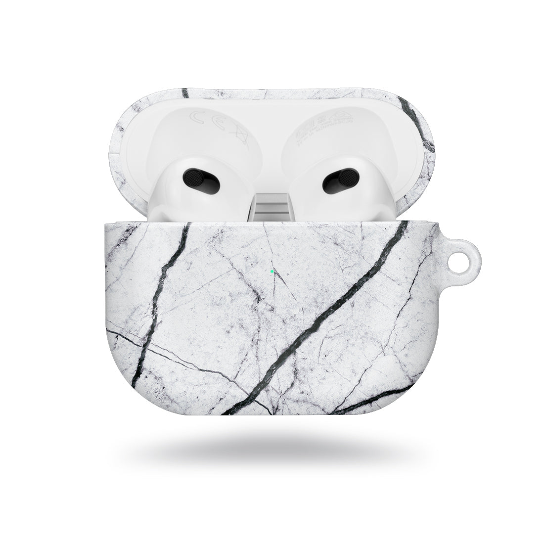 經典白色雲石紋 | 客製化 AirPods 3 保護殼