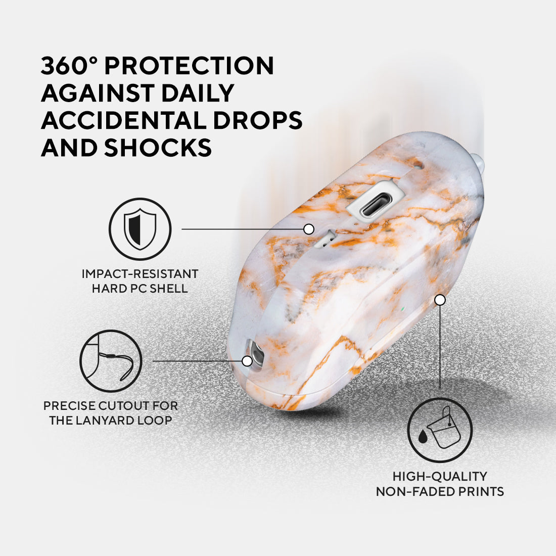 奶油咖啡紋 | 客製化 AirPods Pro 2 耳機保護套