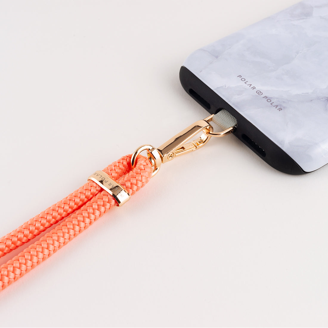 Coral Crossbody Phone Strap with Card