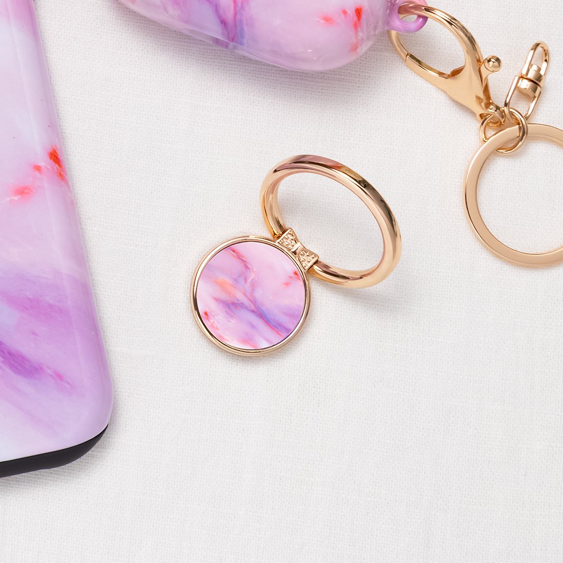 Cotton Candy Adhesive Phone Ring Holder