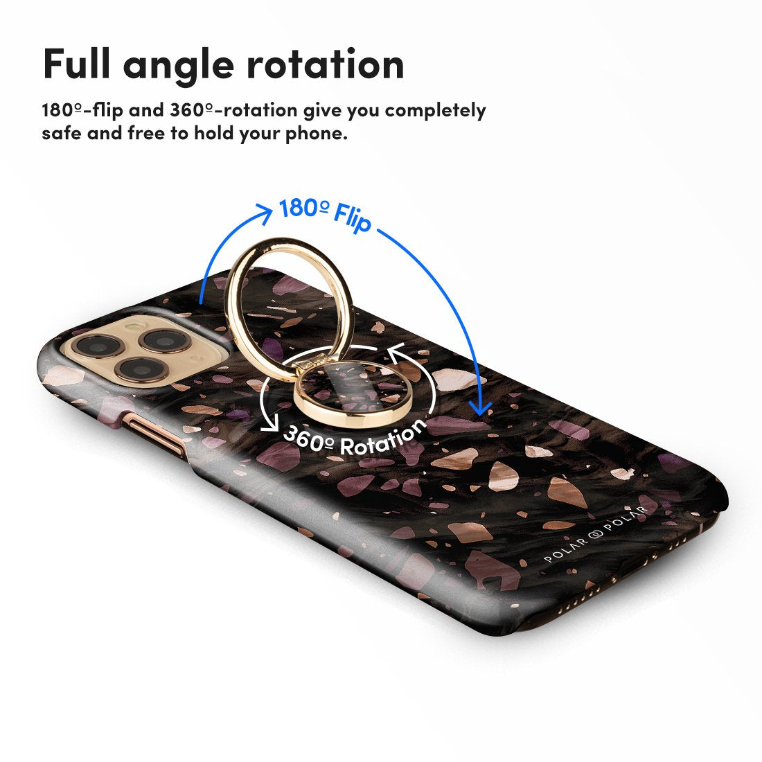 Eminence Terrazzo Gem Adhesive Phone Ring Holder