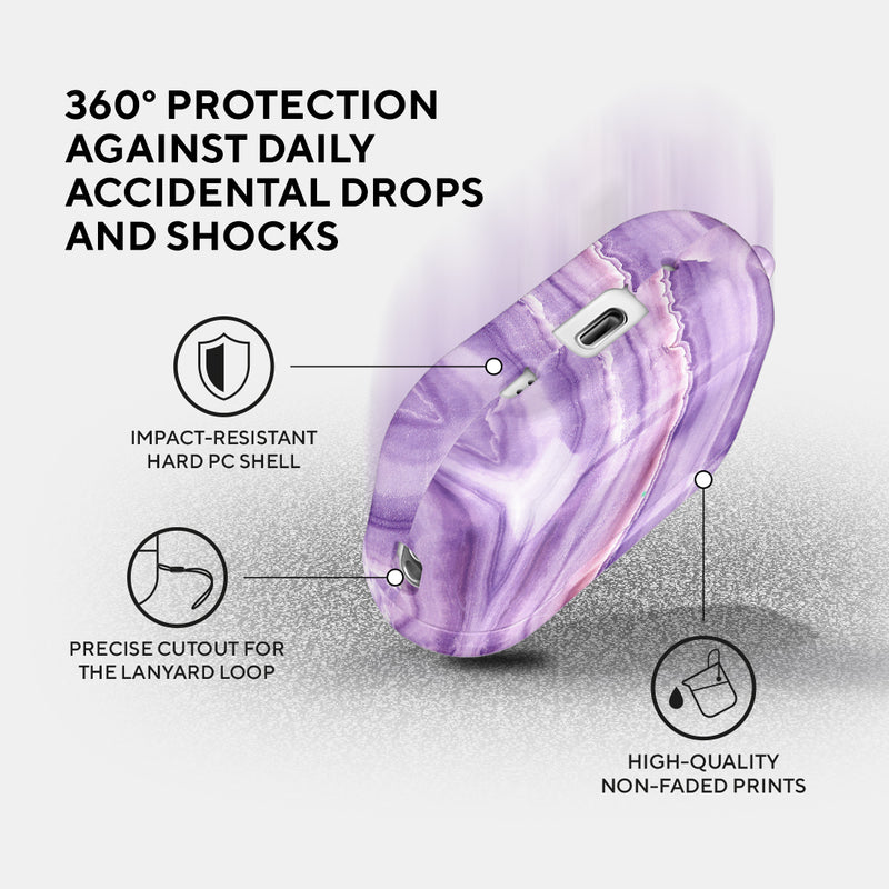 法國浪漫紫羅蘭色 | AirPods Pro 2 耳機保護套