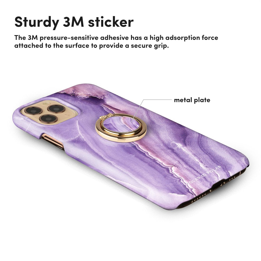 French Violet Adhesive Phone Ring Holder