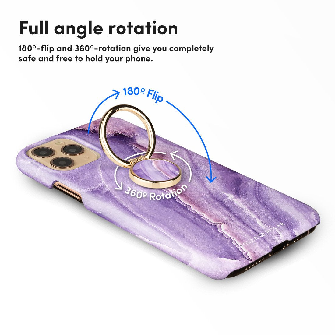 French Violet Adhesive Phone Ring Holder
