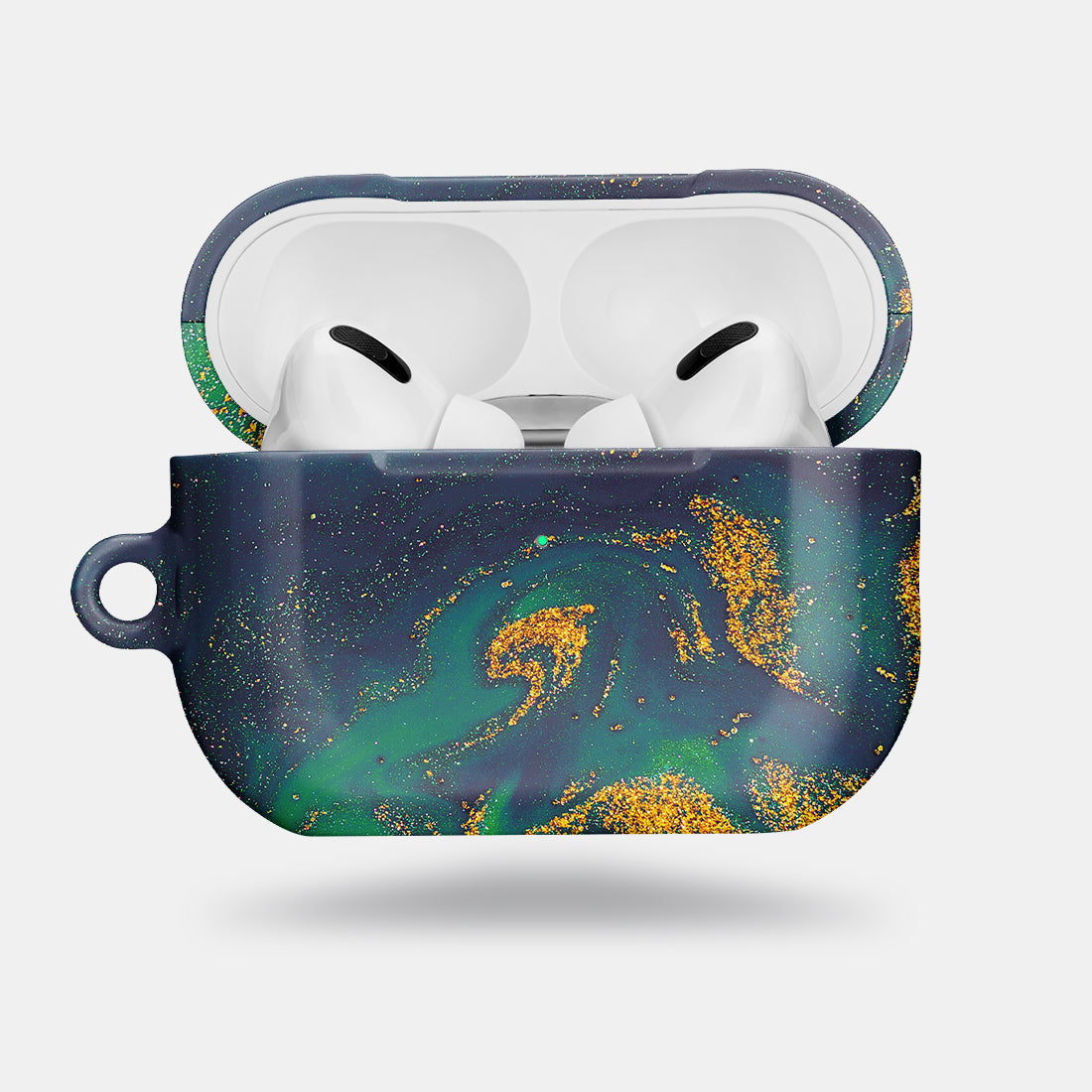 Green Night Quicksand | Custom AirPods Pro 2 Case