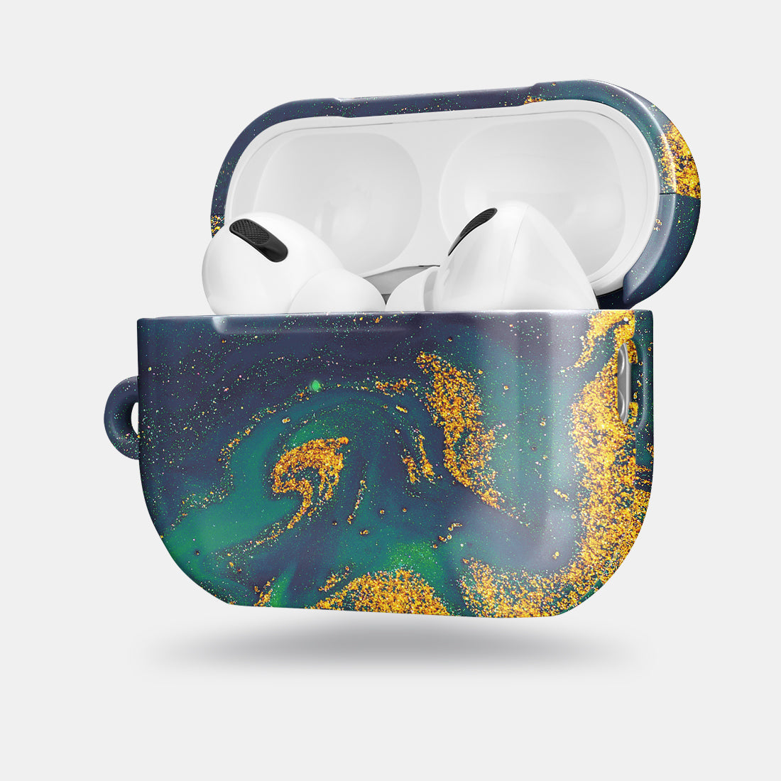 Green Night Quicksand | Custom AirPods Pro 2 Case