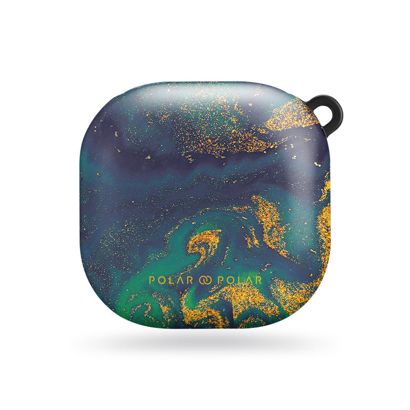 Green Night Quicksand Marble Samsung Galaxy Buds Live Case
