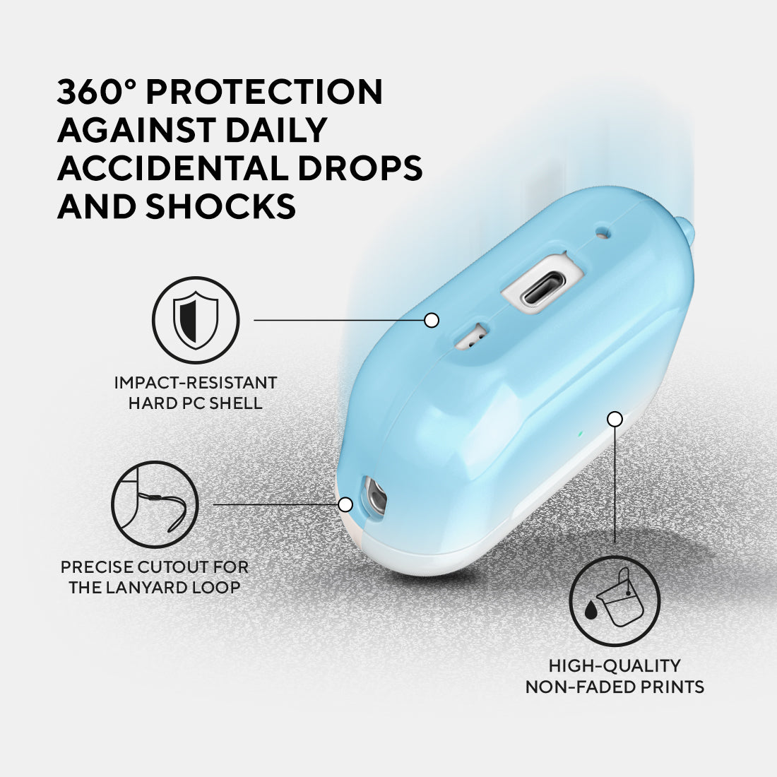 冰山粉彩 | 客製化 AirPods Pro 2 耳機保護套