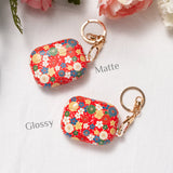 日系橙紅花紋 | 客製化 AirPods 3 保護殼