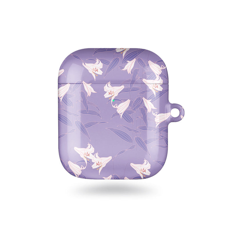 薰衣紫百合 客製化 AirPods 耳機保護套