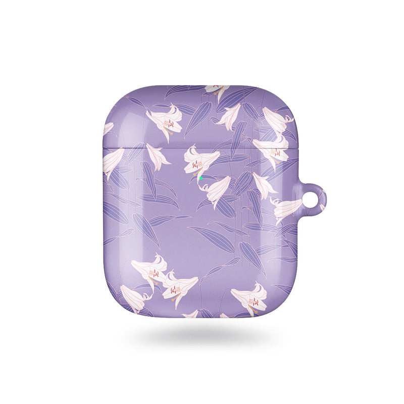 Lavender Lily | Custom AirPods Case
