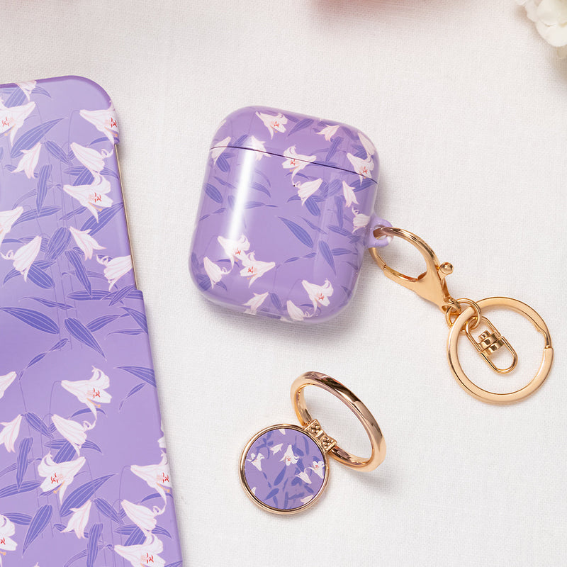 Lavender Lily | Custom AirPods Case