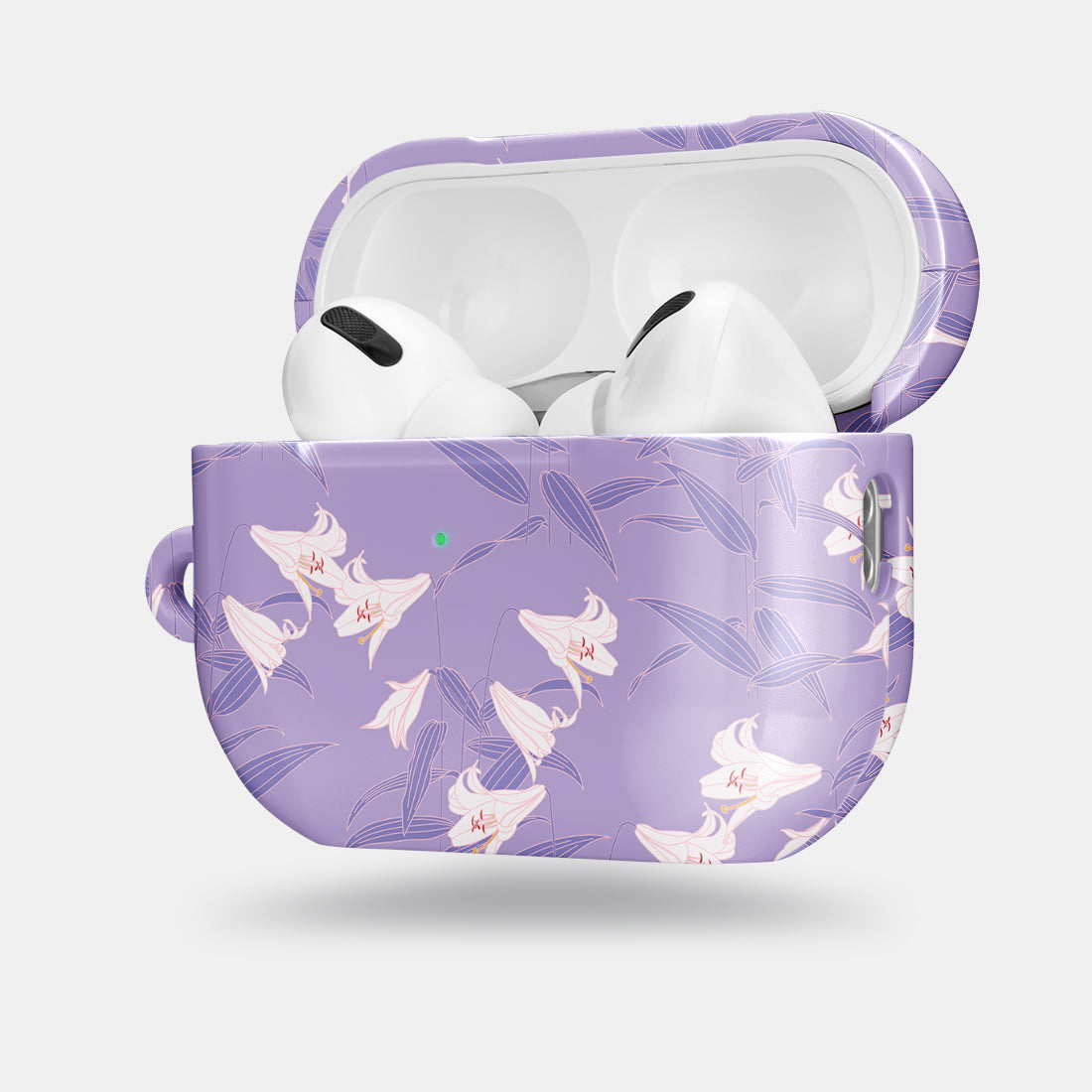 薰衣紫百合 | 客製化 AirPods Pro 2 耳機保護套