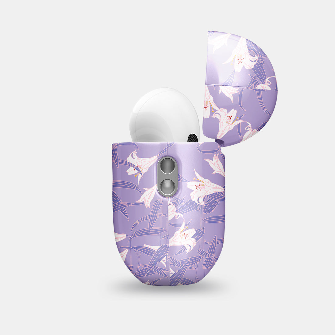 薰衣紫百合 | 客製化 AirPods Pro 2 耳機保護套