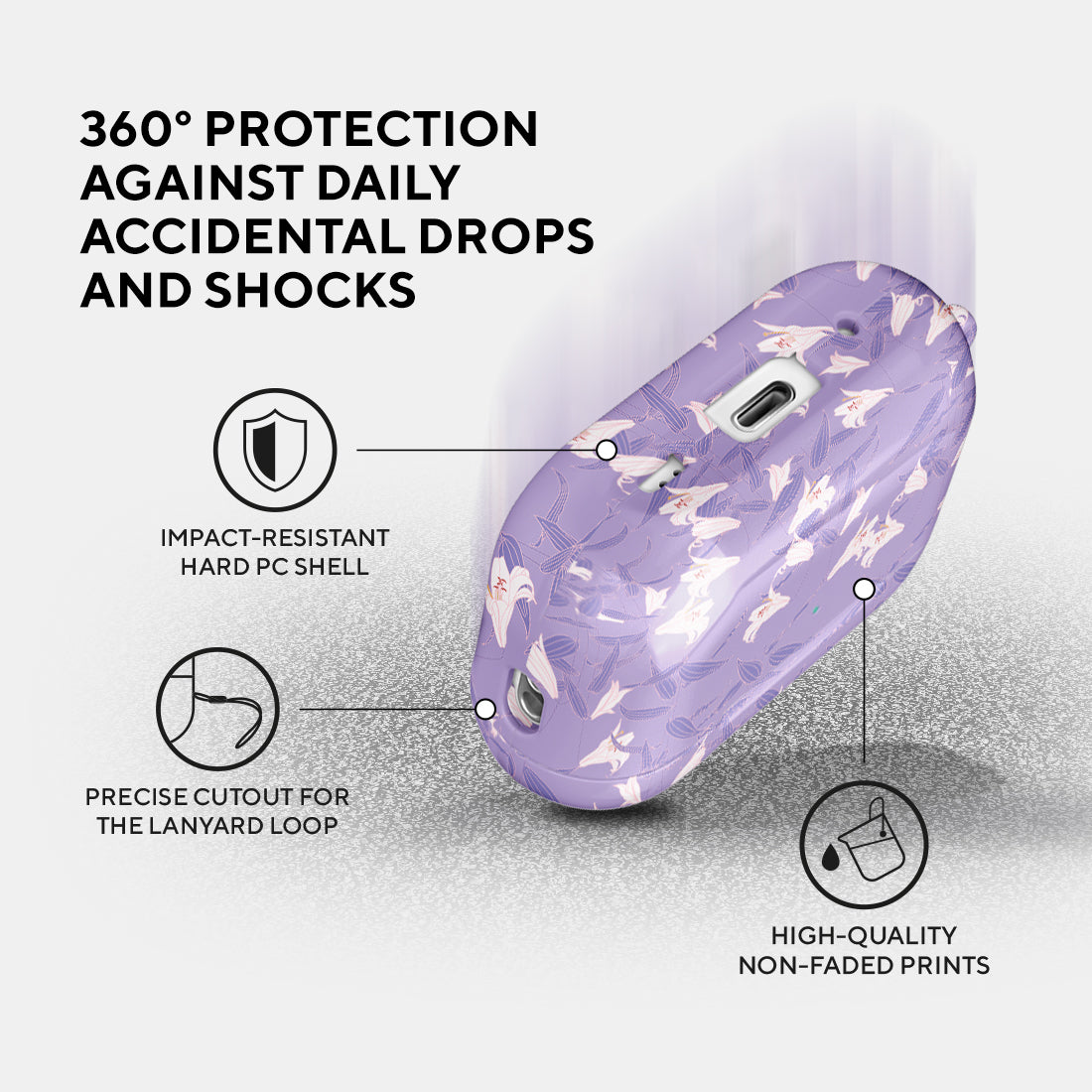 薰衣紫百合 | AirPods Pro 2 耳機保護套