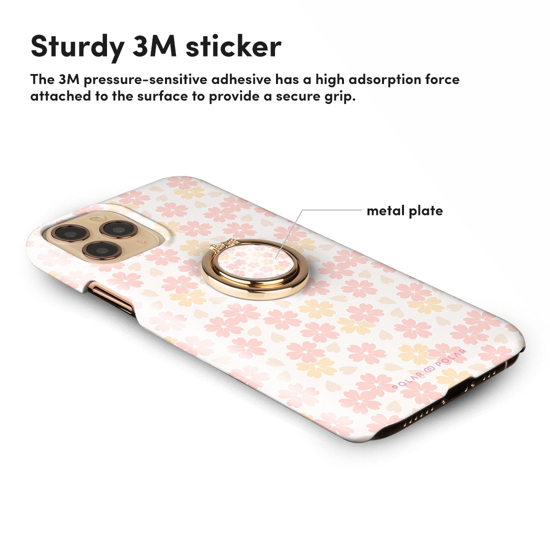 Light Pink Sakura Adhesive Phone Ring Holder