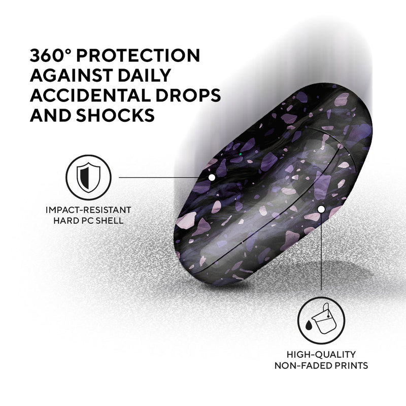 紫丁香水磨石 | 客製化 AirPods 3 保護殼