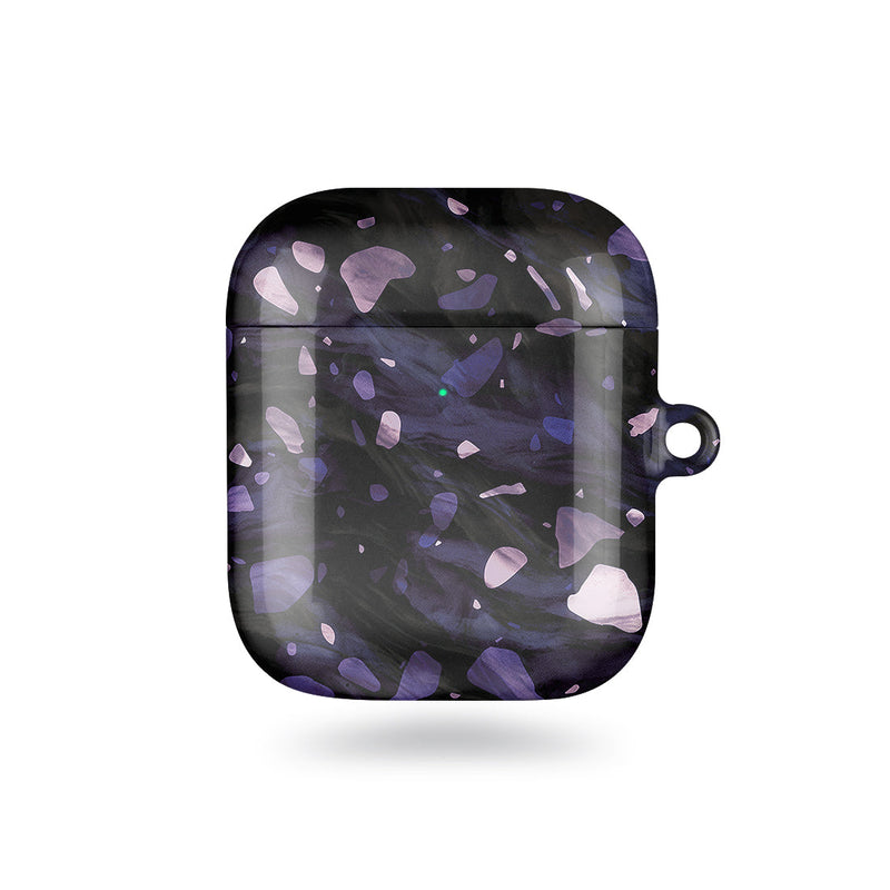 紫丁香水磨石 客製化 AirPods 耳機保護套