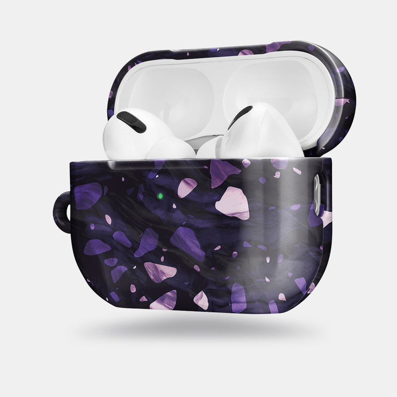 紫丁香水磨石 | 客製化 AirPods Pro 2 耳機保護套
