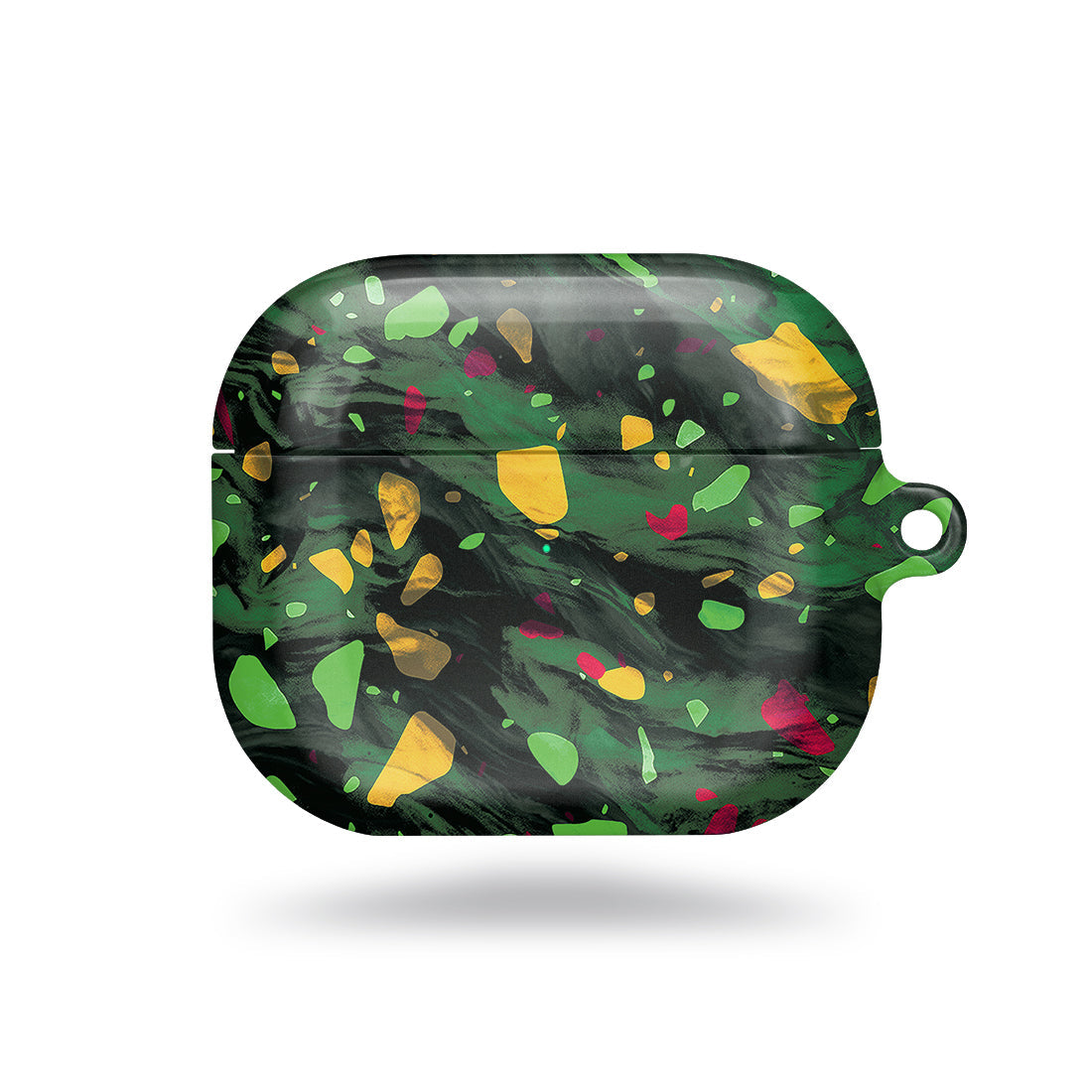 Malachite Terrazzo Gem | Custom AirPods 3 Case