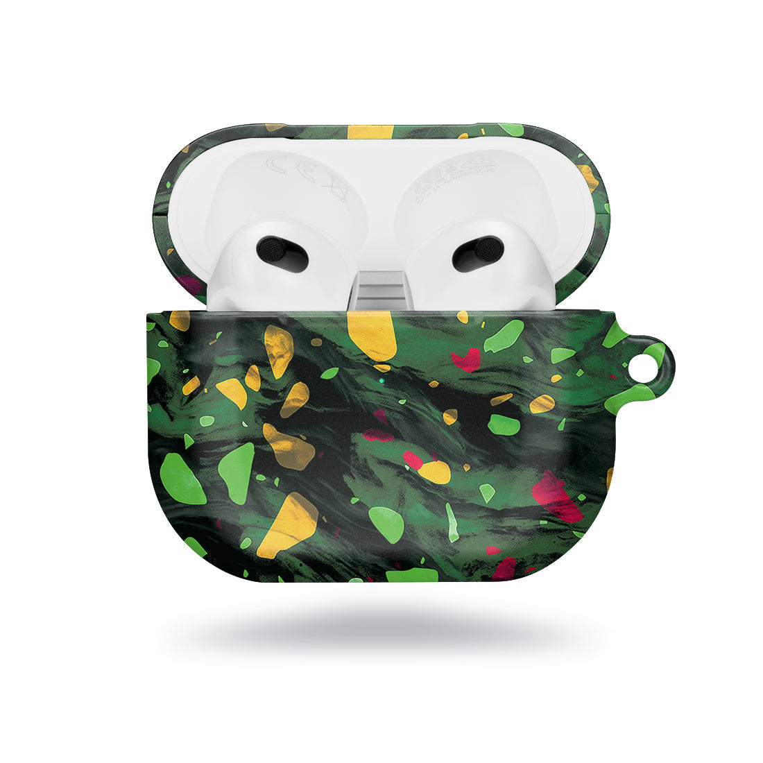 Malachite Terrazzo Gem | Custom AirPods 3 Case