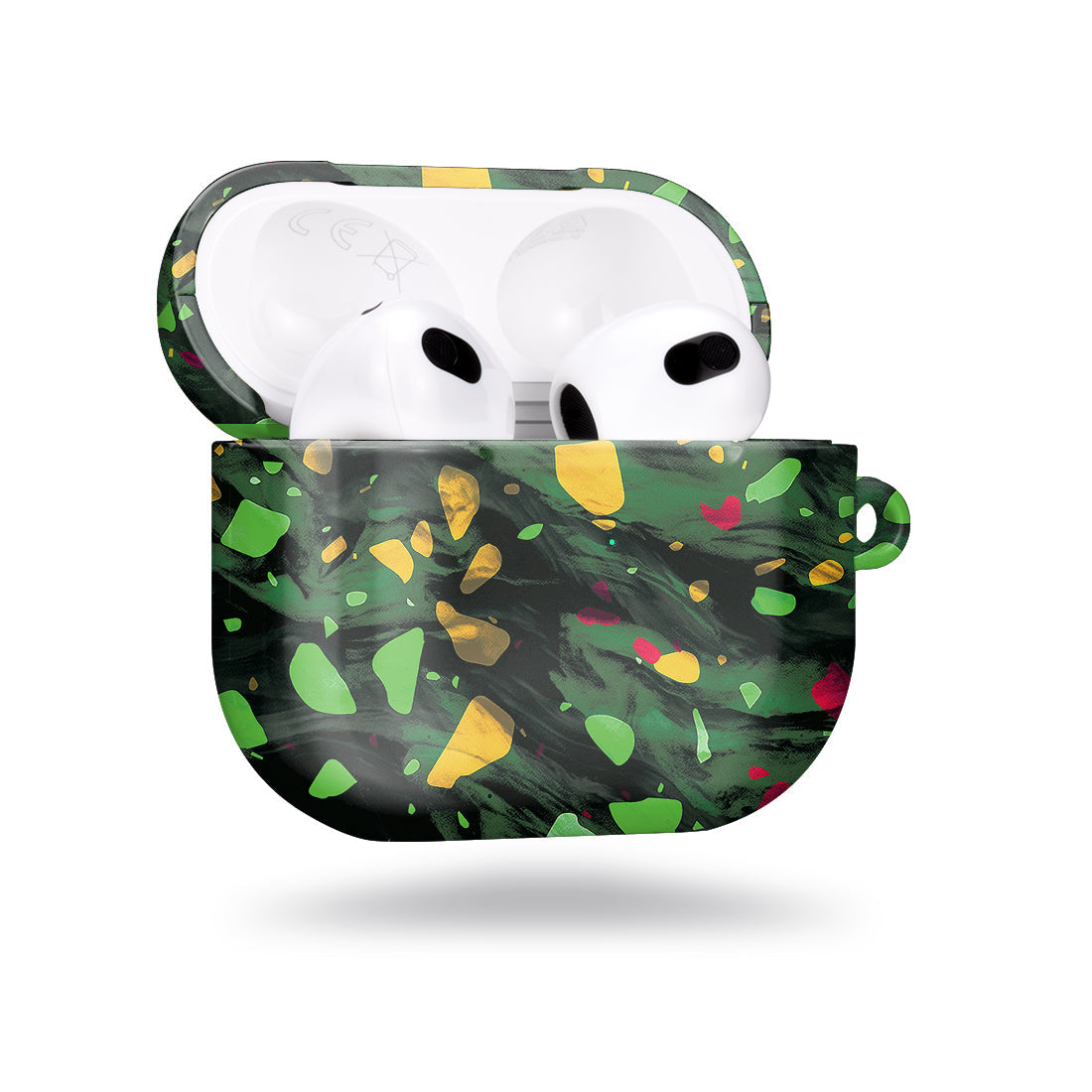 Malachite Terrazzo Gem | Custom AirPods 3 Case