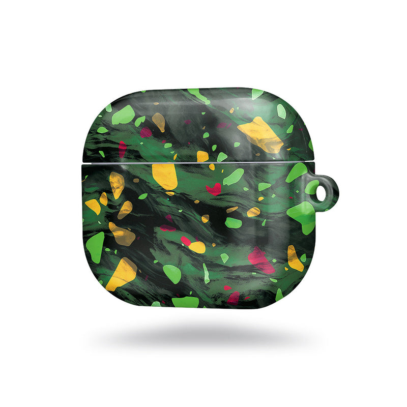 Malachite Terrazzo Gem | AirPods 3 Case