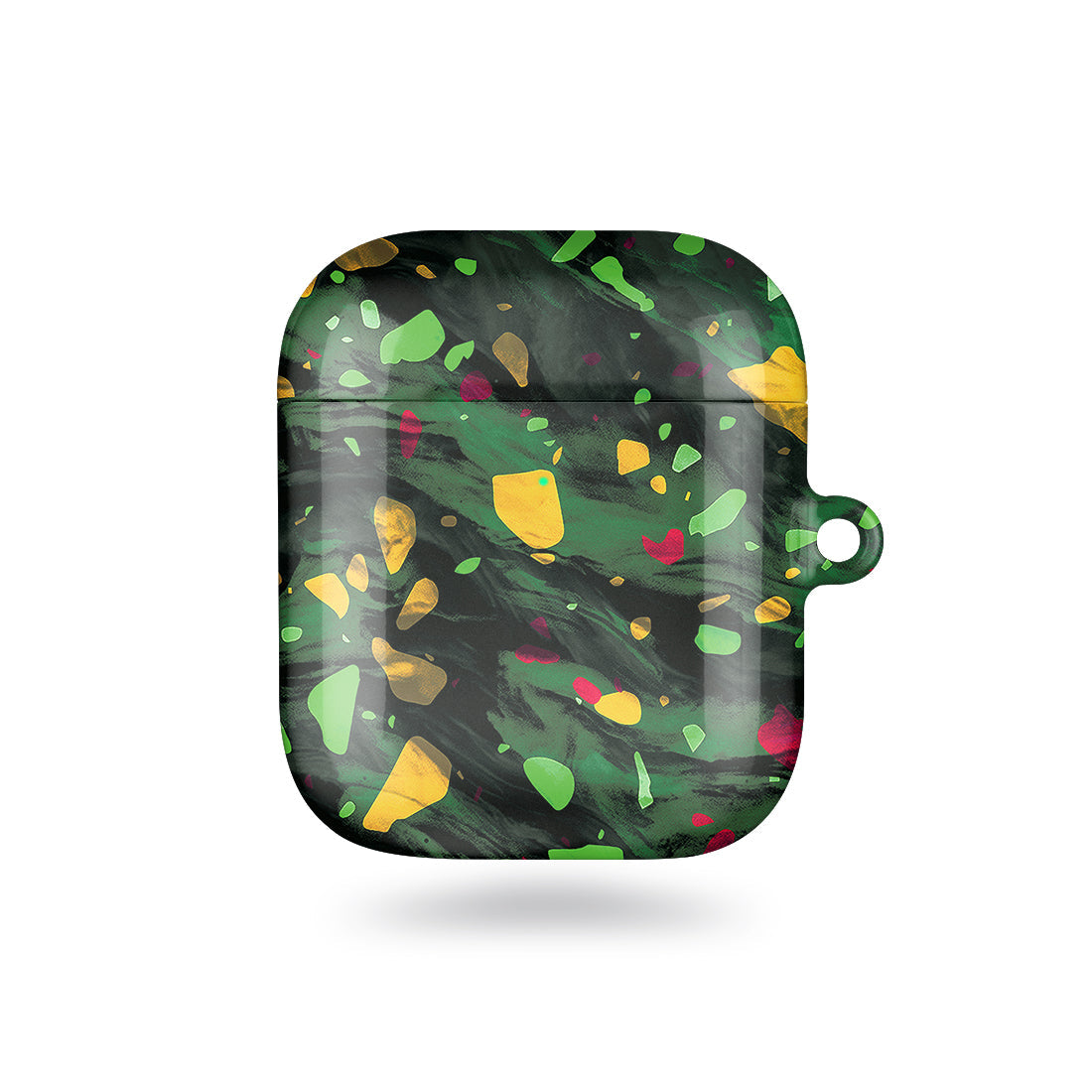 Malachite Terrazzo Gem | Custom AirPods Case