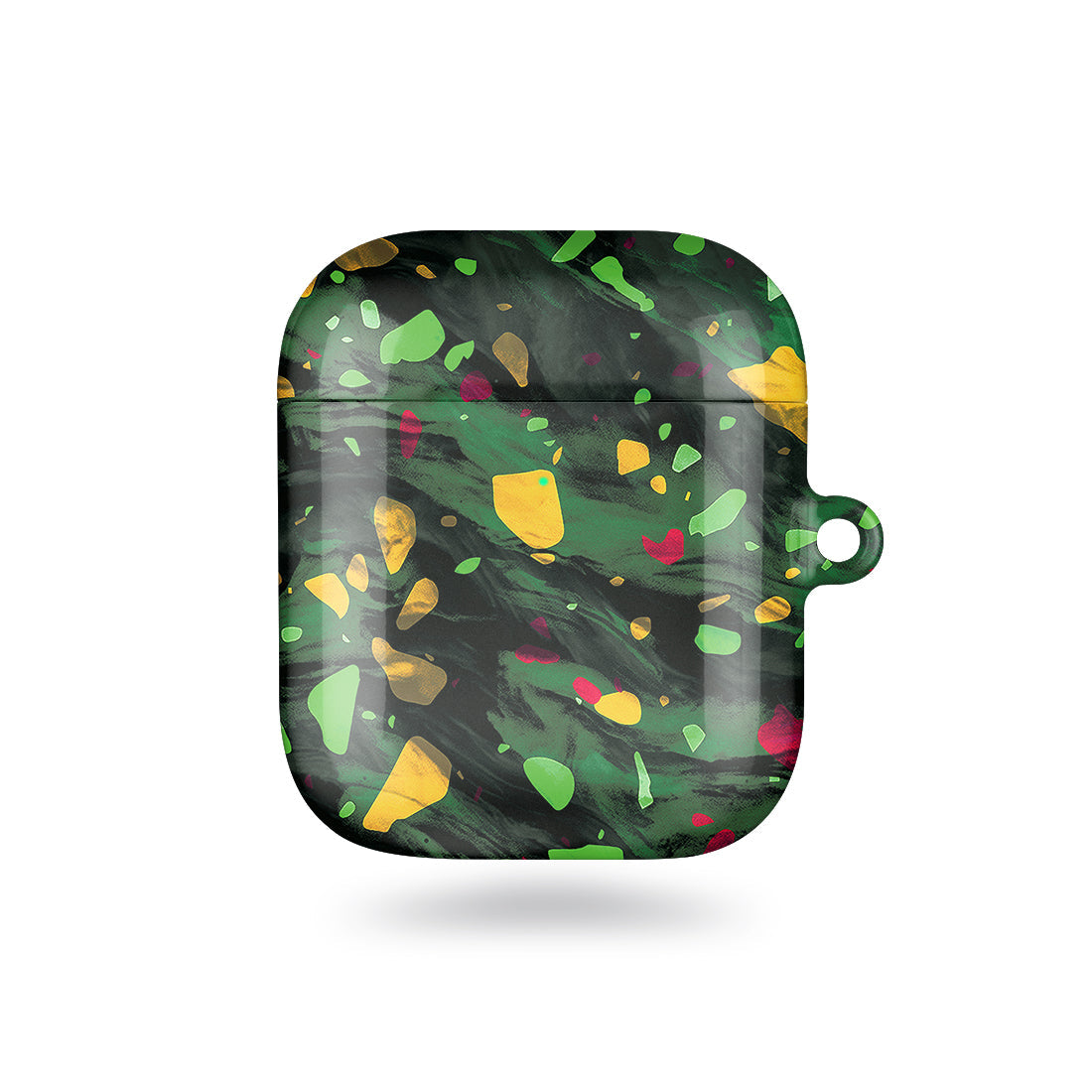 Malachite Terrazzo Gem | Custom AirPods Case