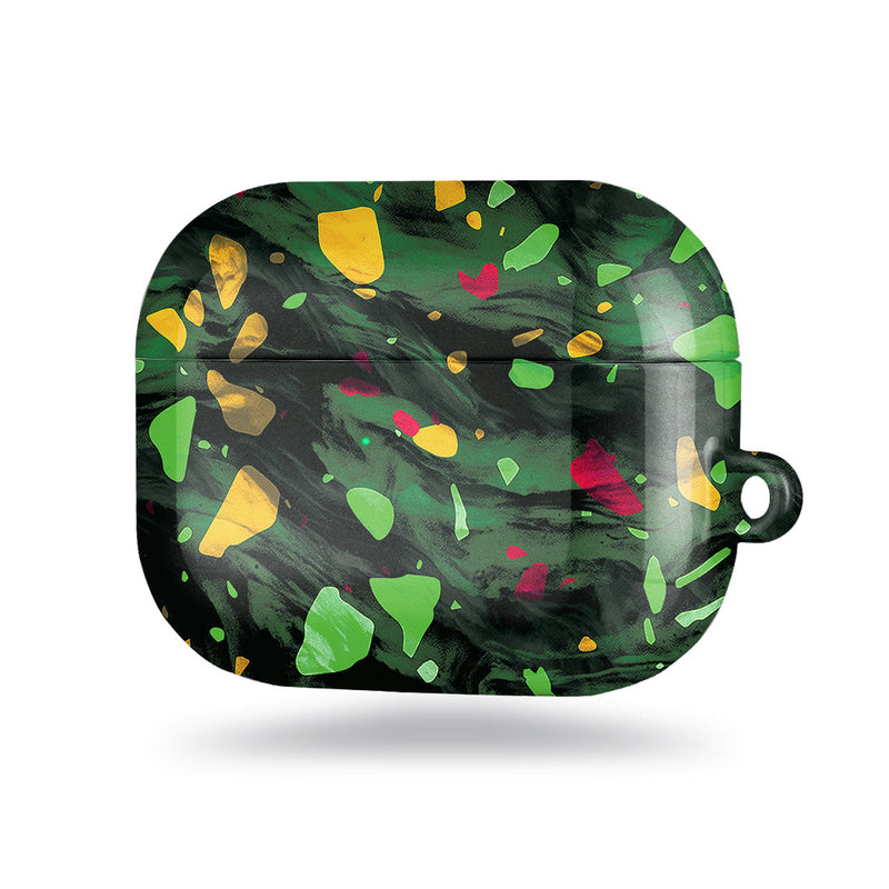 孔雀石綠水磨寶石 AirPods Pro 保護殼