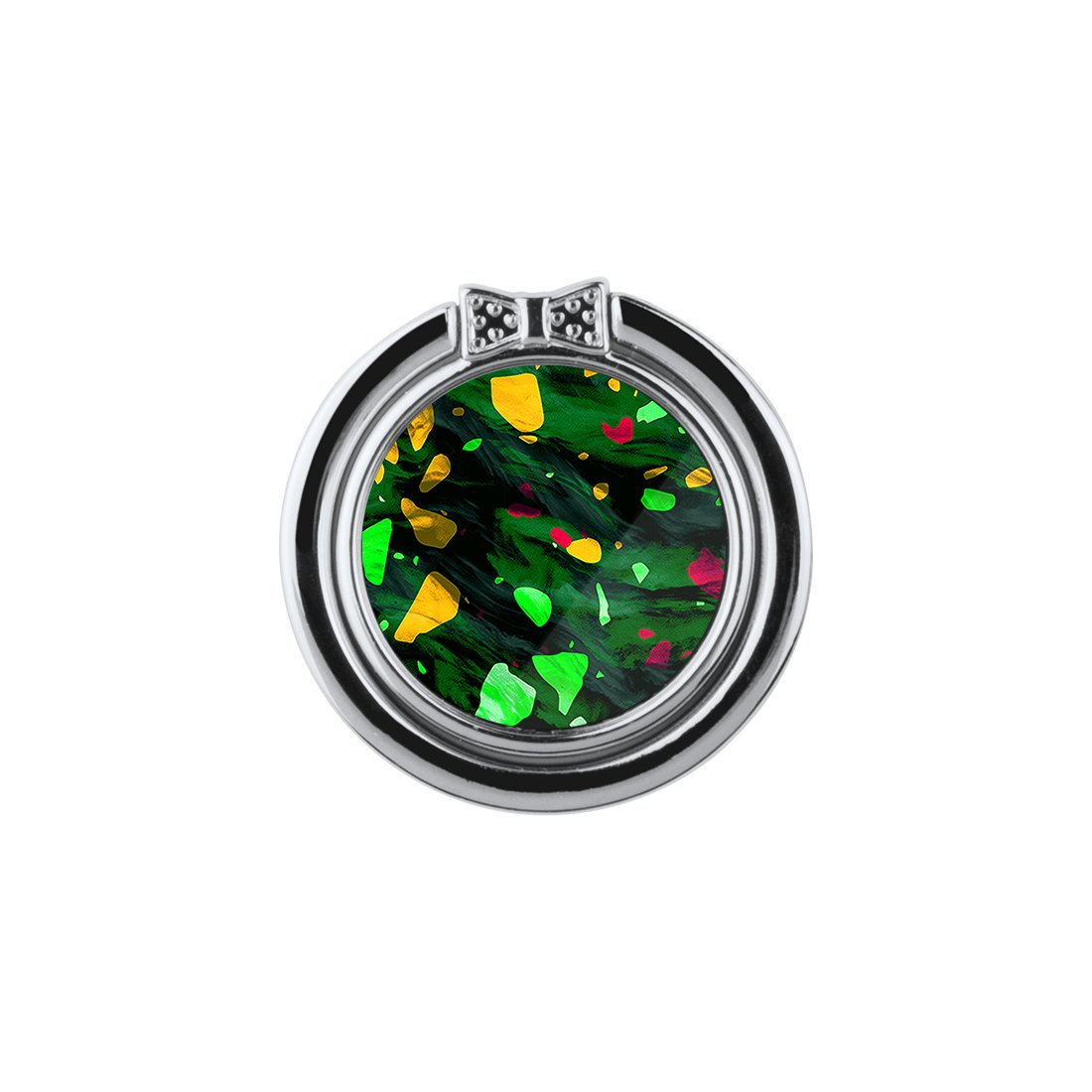 Malachite Terrazzo Gem Adhesive Phone Ring Holder