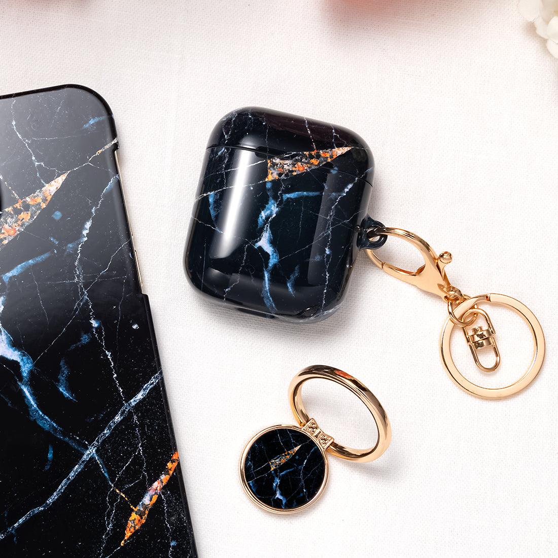 Midnight Marble | Custom AirPods Case