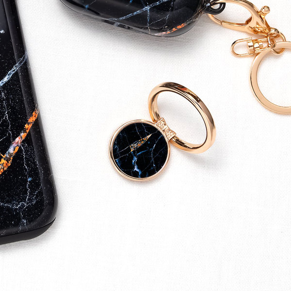 Midnight Marble | Phone Ring Holder