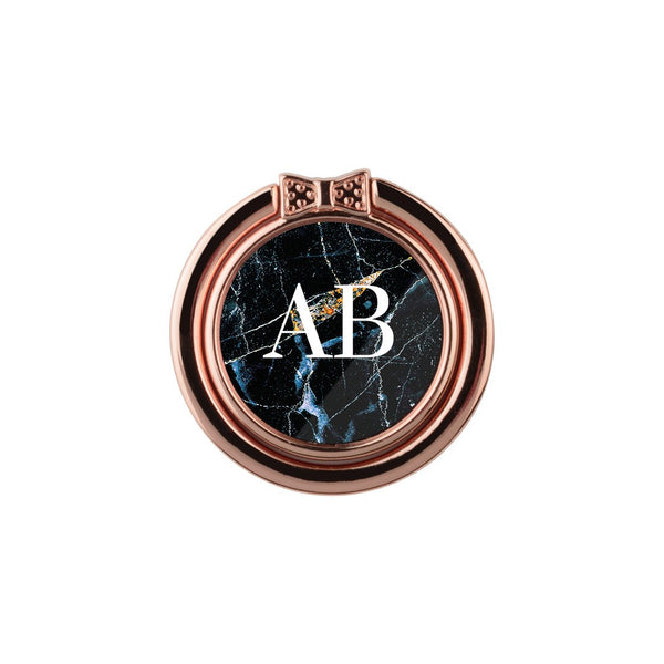 Midnight Marble | Custom Phone Ring Holder