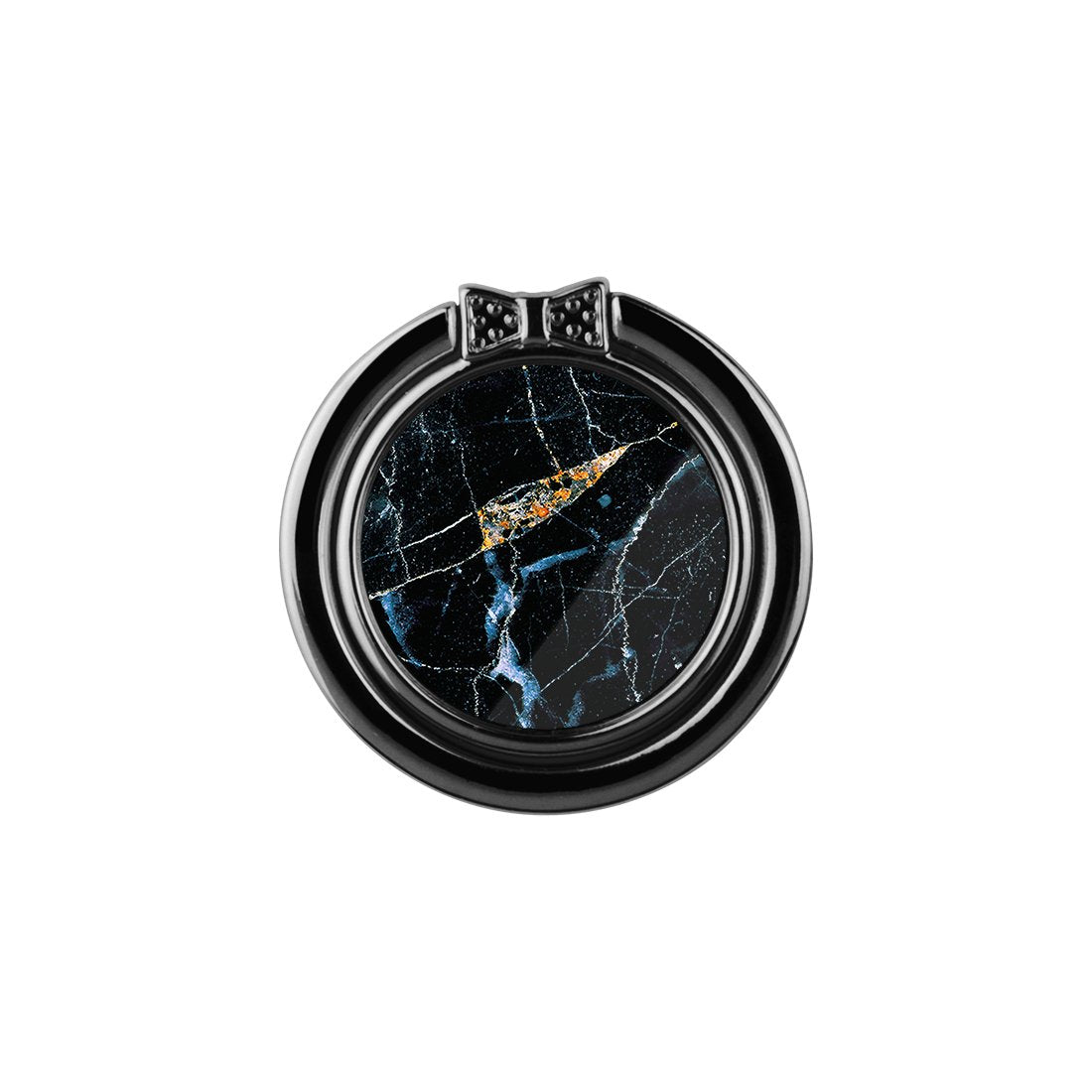 Midnight Marble Adhesive Phone Ring Holder
