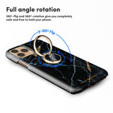 Midnight Marble | Custom Phone Ring Holder