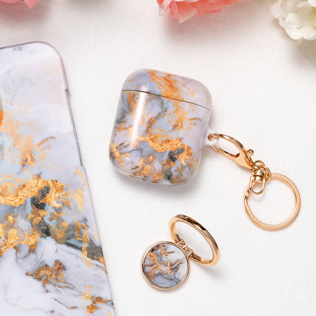 Mist Marble | Custom AirPods Case