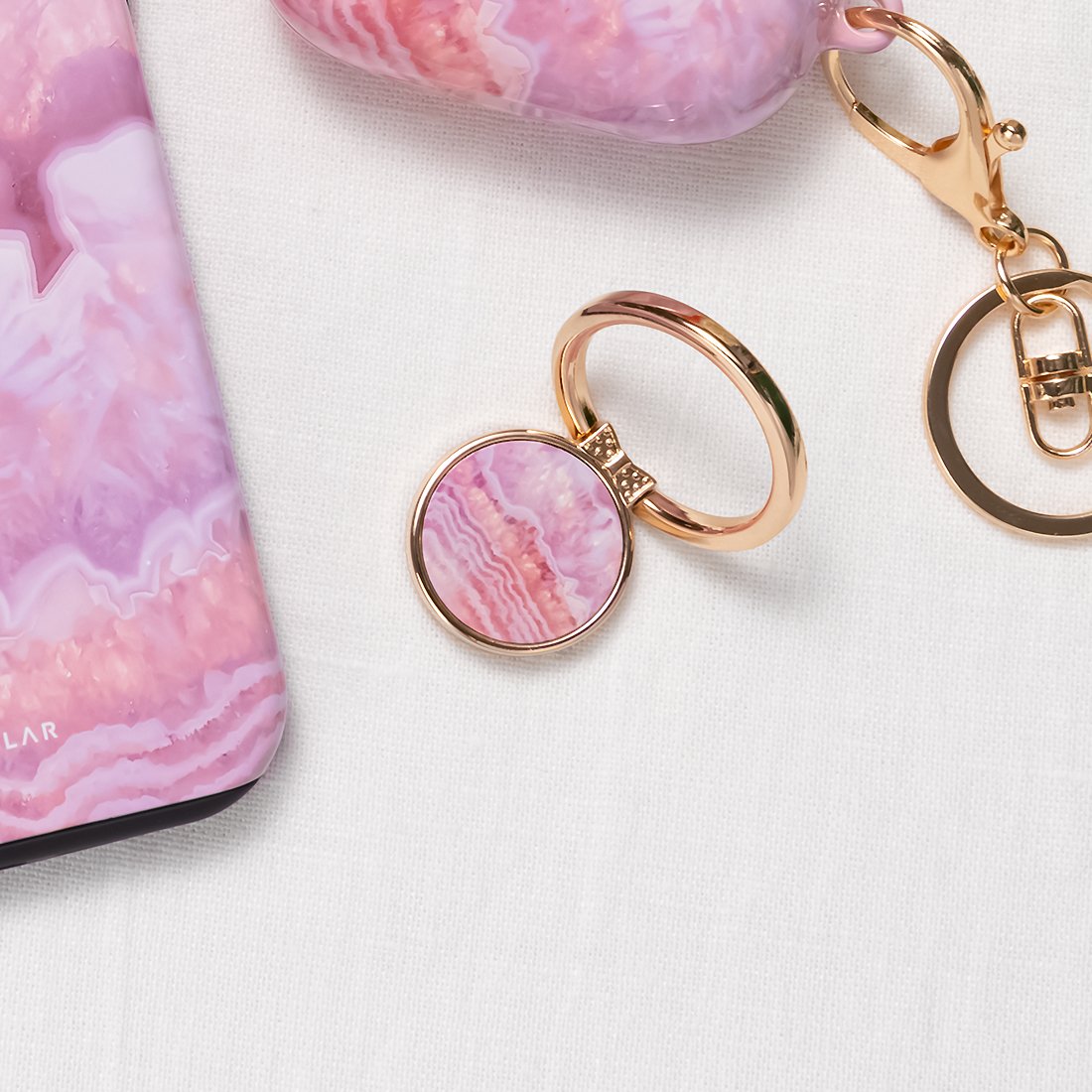 Misty Rose Coral | Phone Ring Holder  (Non-MagSafe)