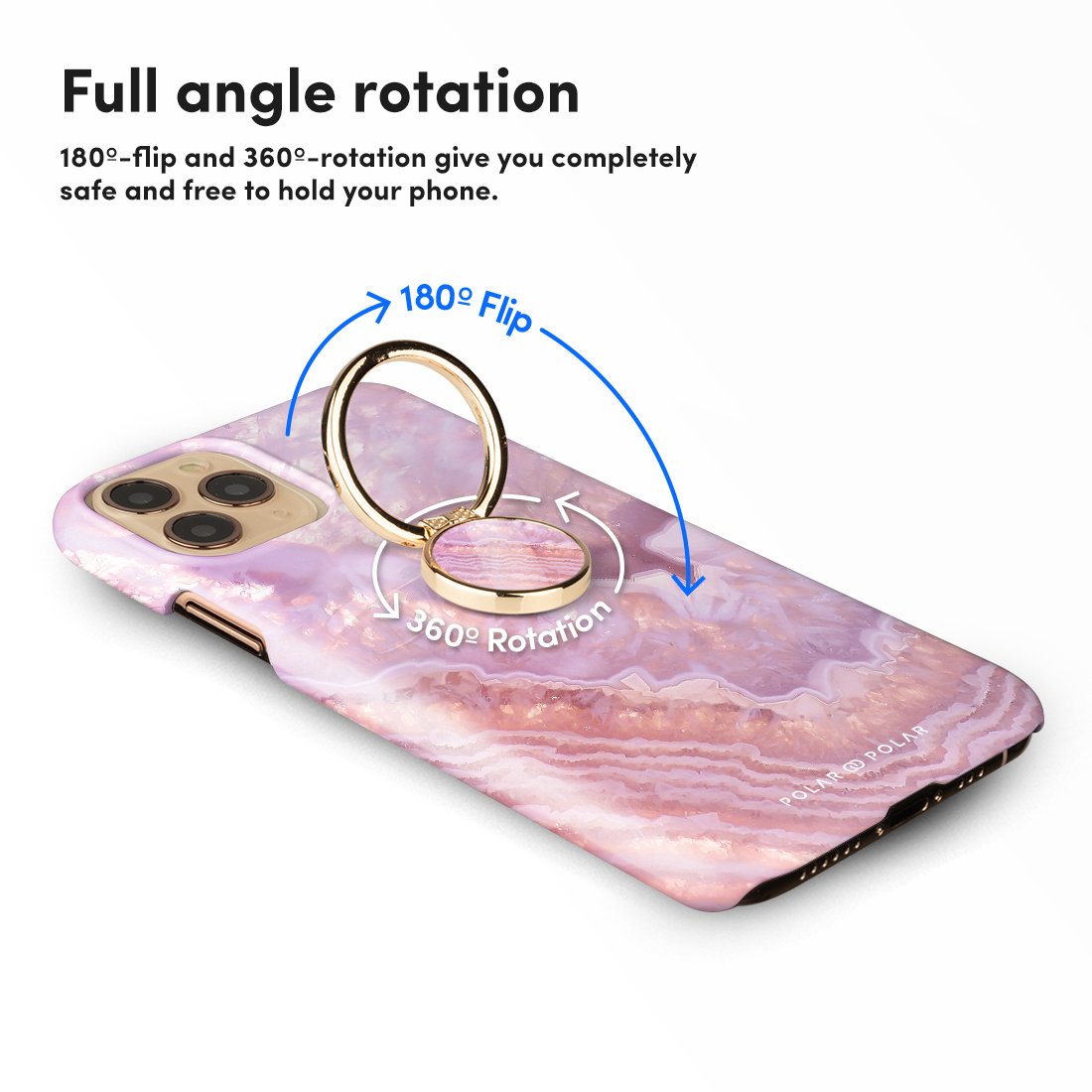 Misty Rose Coral Adhesive Phone Ring Holder