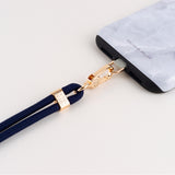 Navy Crossbody Phone Strap with Card