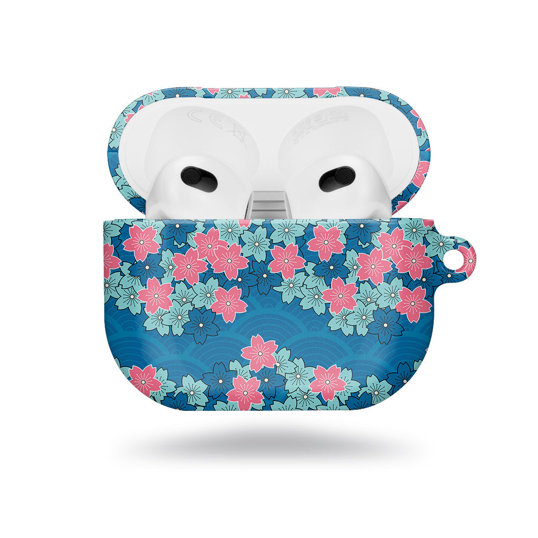 Navy Sakura Wave | Custom AirPods 3 Case