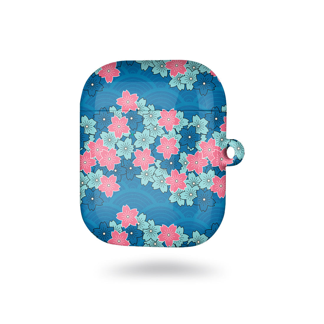 Navy Sakura Wave | AirPods Case