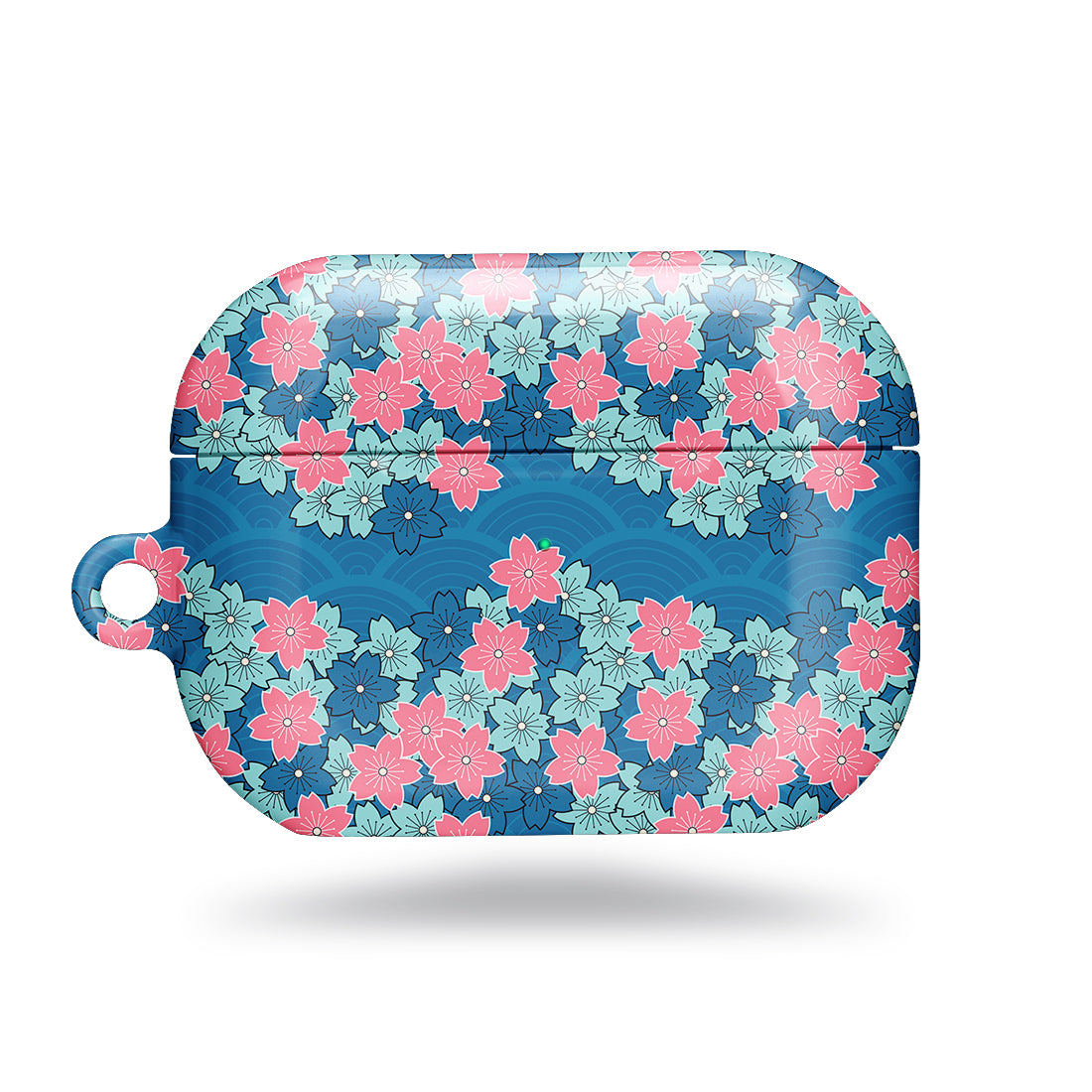 Navy Sakura Wave | AirPods Pro 2 Case