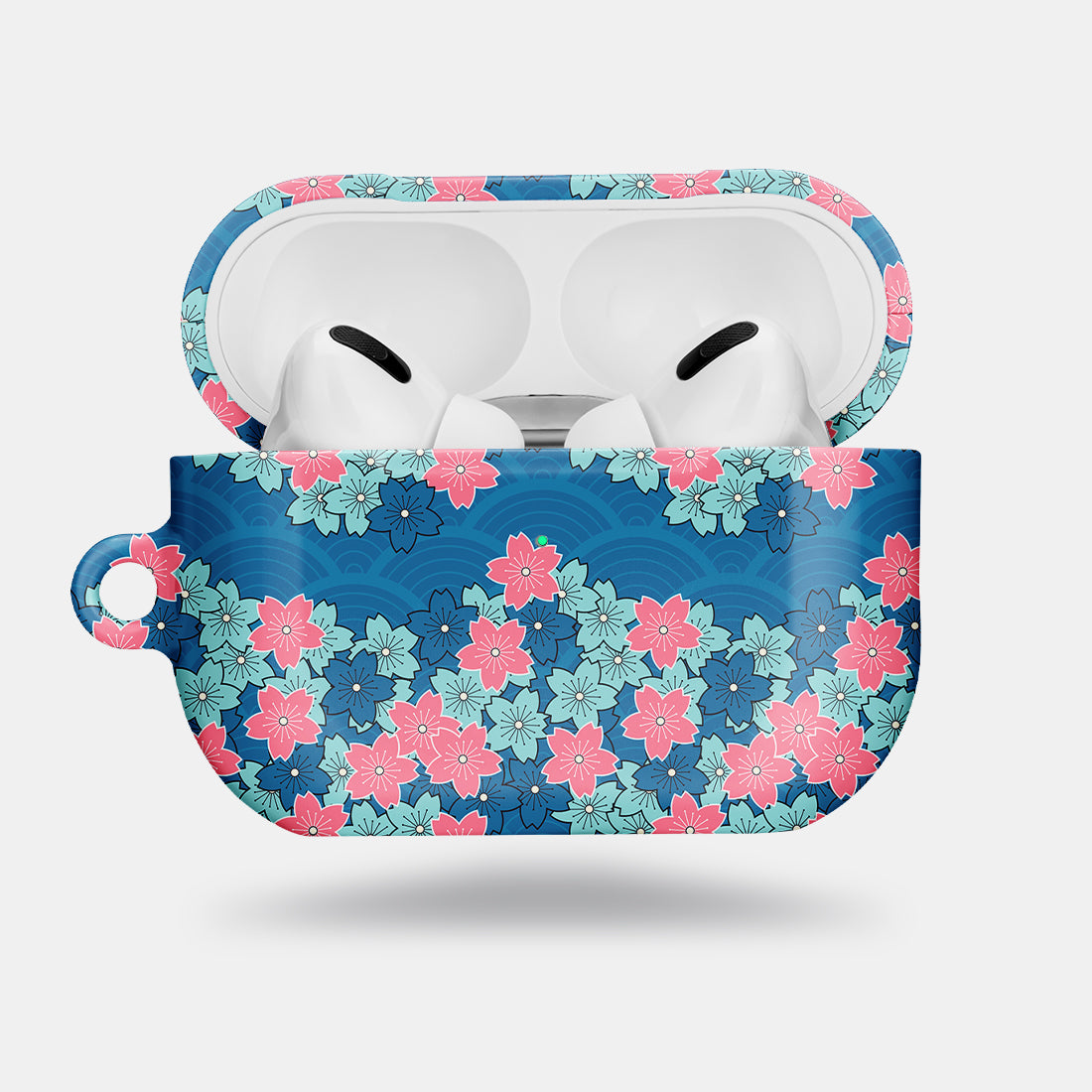 Navy Sakura Wave | AirPods Pro 2 Case