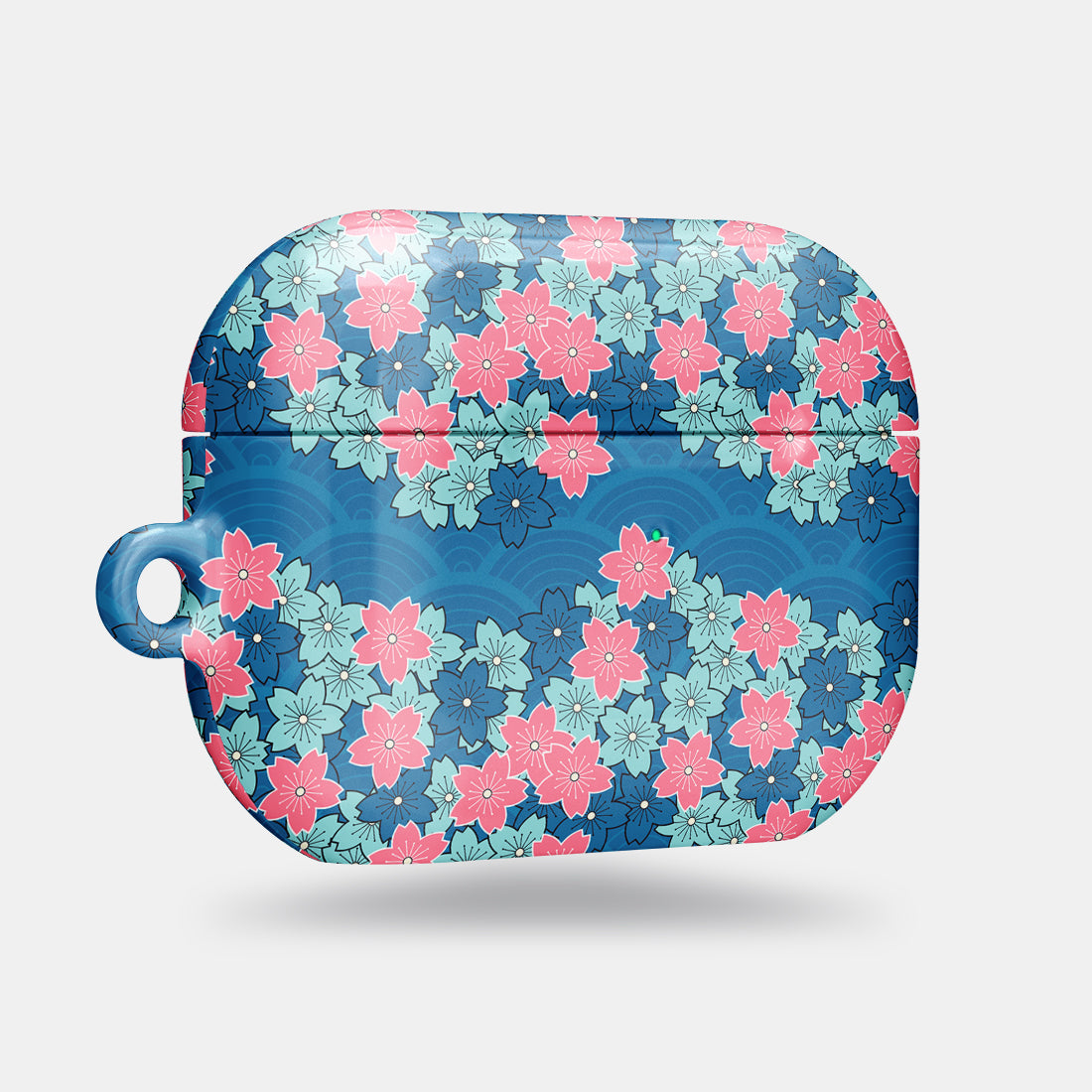 Navy Sakura Wave | AirPods Pro 2 Case