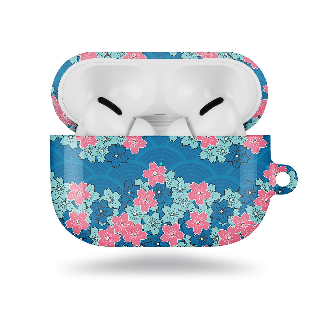 Navy Sakura Wave | AirPods Pro Case